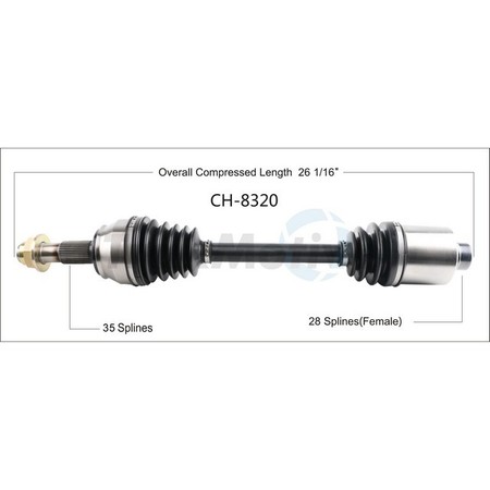 SURTRACK AXLE Cv Axle Shaft, Ch-8320 CH-8320